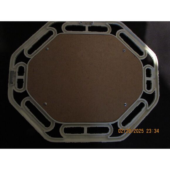 Homco faux rattan vintage wall mirror white gallery wall - Picture 4 of 7